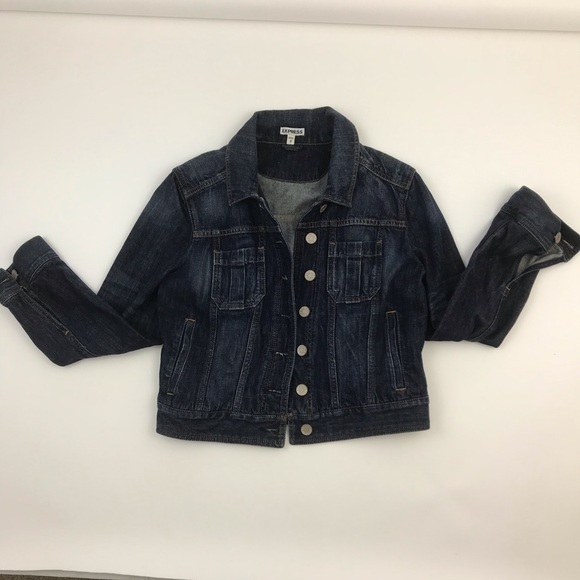 Express Denim Jacket Size Medium. Super Cute! - Picture 1 of 6